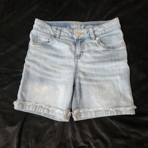 Cat & Jack Light Blue Midi Denim Shorts ☆0019